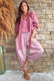 Larc Poet Blouse Indian Pink